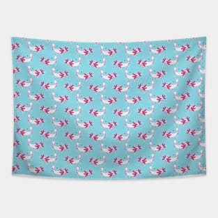 Bubble Axolotl Pattern Tapestry