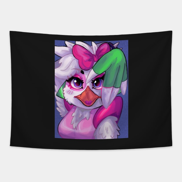 Glamrock Chica Rockstar Row Poster Tapestry by Maru-Chan-Shop