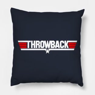 Throwback Thursday (Navy Pilot Movie - Blue) Pillow