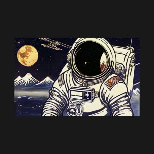 Astronaut ukiyo-e T-Shirt