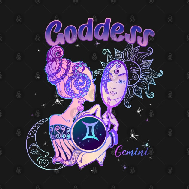 Zodiac Gemini Goddess Queen Horoscope by The Little Store Of Magic