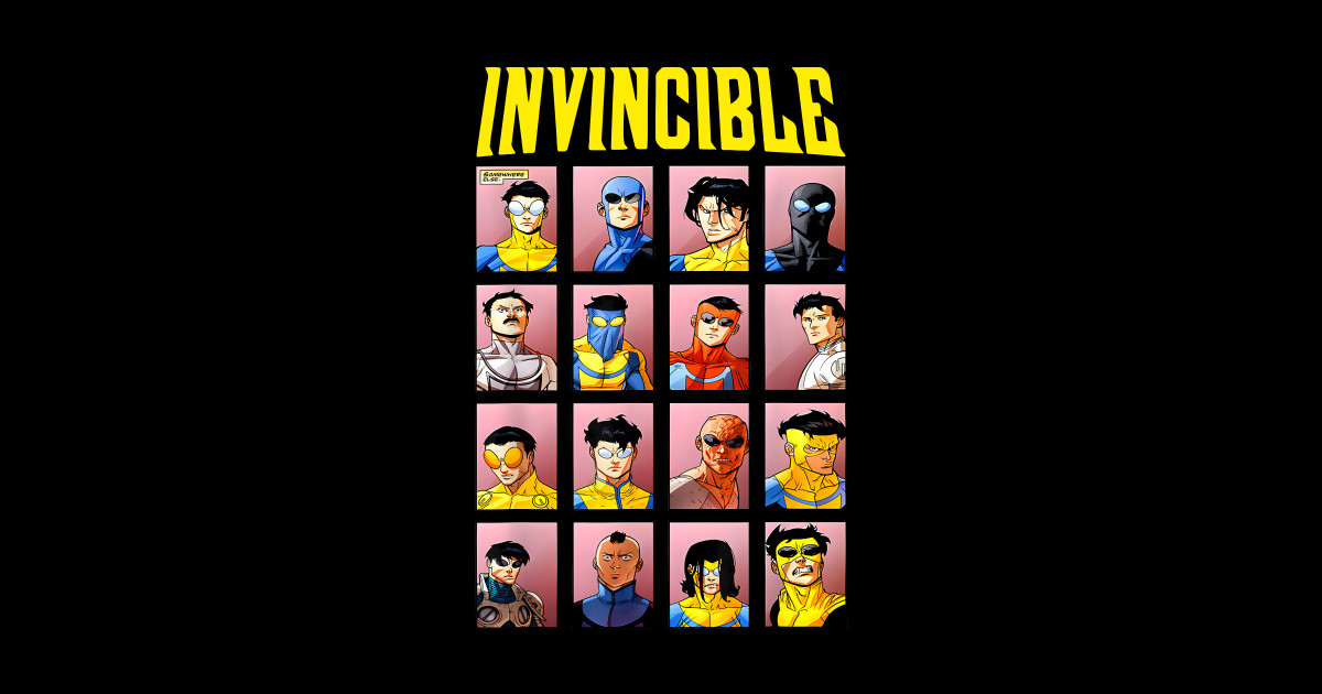 Invincible Comic Book Bootleg Fan Cartoon - Invincible - Sticker ...