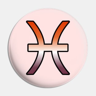 Pisces Lesbian Pride Symbol Pin