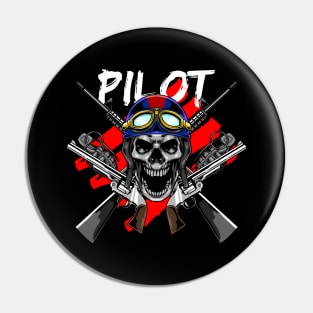 Skull Pilot 02 Pin