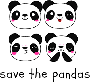 Save the Pandas Magnet