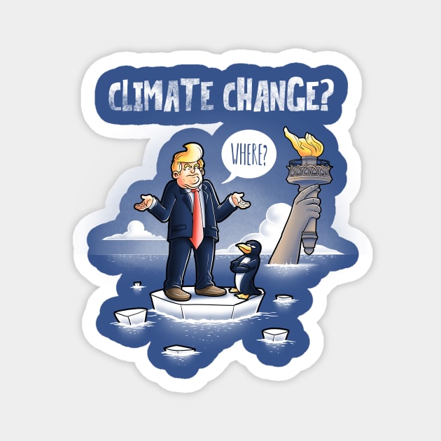 Climate change Magnet by Cromanart