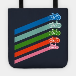 Retro Bike Stripes Tote