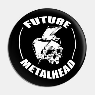 Heavy Metal Future Metalhead Pin