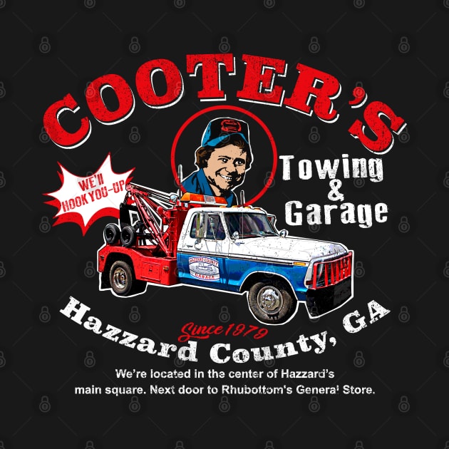 Cooter's Towing Worn Hazzard County Dks by Alema Art