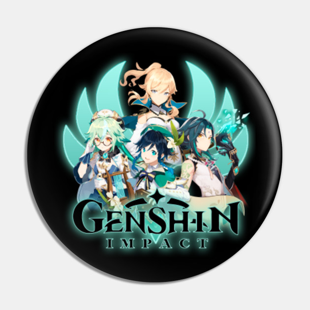 Genshin Impact Anemo Characters Genshin Impact Pin Teepublic