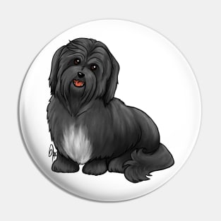 Dog - Havanese Dog - Black Pin