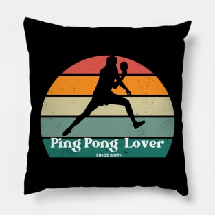 Retro Table Tennis Pro Tee - Rally Master Pillow