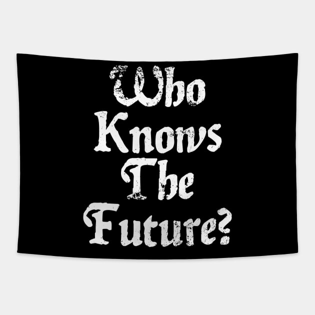 Who Knows The Future Vintage Tapestry by GothBless