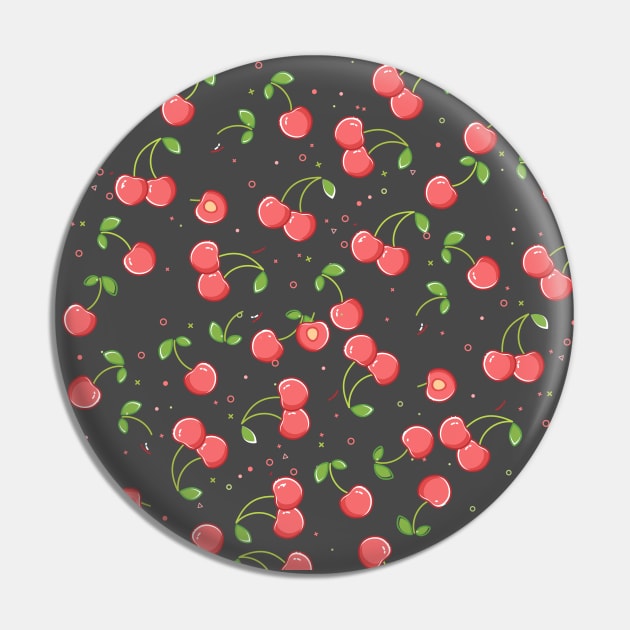 Lovely cherry seamless pattern Pin by TABAA