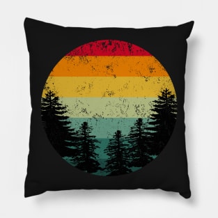 Sunset Over The Mountains Pillow