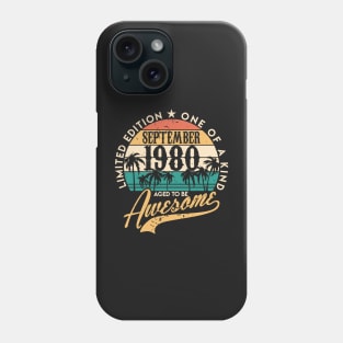 40th birthday gifts for men and women September 1980 gift 40 Phone Case