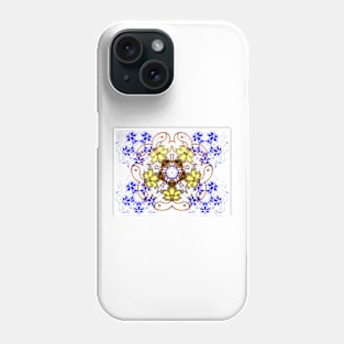 Eggs of the Owls on Blue and White Phone Case