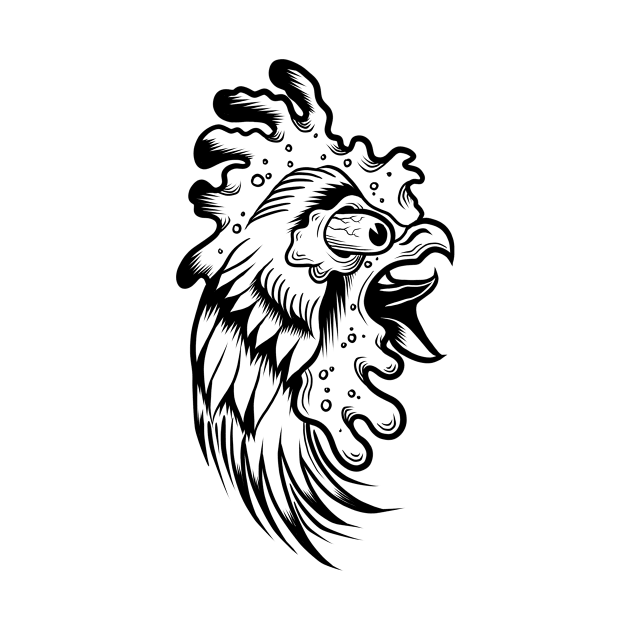 Chicken head by Adorline