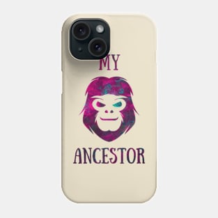 Green and Red Emerald Face of a Monkey Ancestor Phone Case