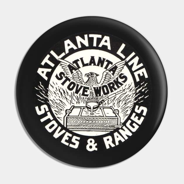 Altanta Stove Works Early Logo Pin by EphemeraKiosk