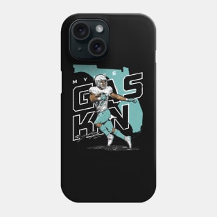 Myles Gaskin Miami Player Map Phone Case