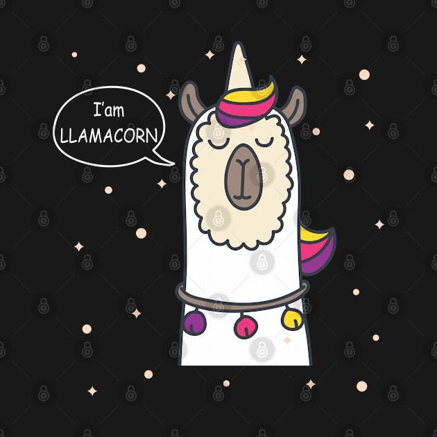 Funny Llamacorn - Funny Cute Llama Unicorn by Pannolinno