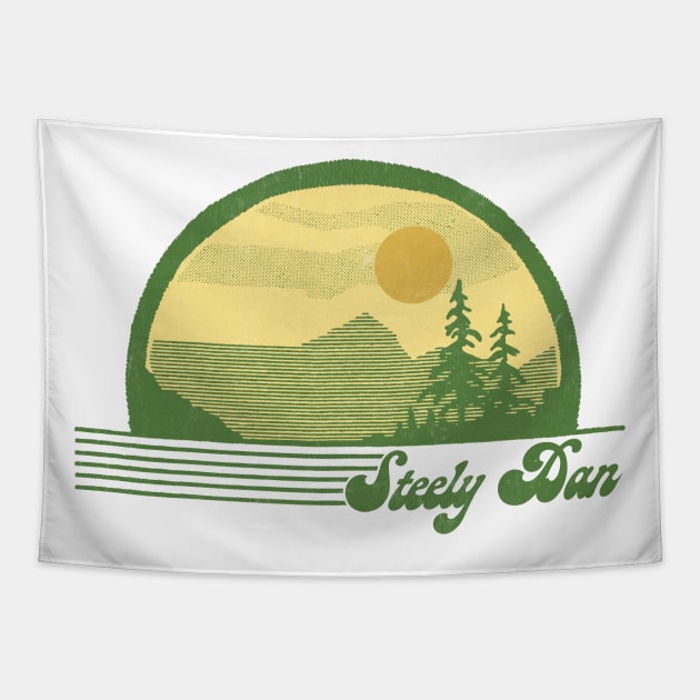 Steely Dan / Retro Style Sunset Design Tapestry by DankFutura