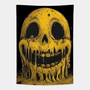 Melting Yellow Smiley Face Tapestry