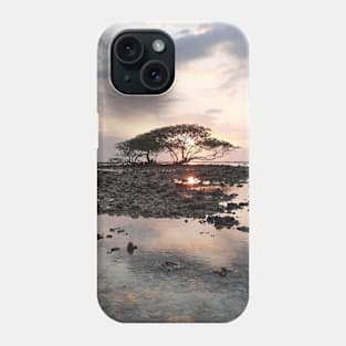 Single tree at Gili Trawangan beach Phone Case