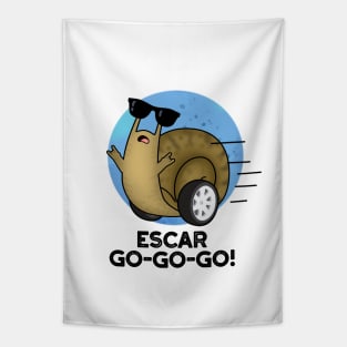 Escar-go-go-go Cute French Snail Pun Tapestry