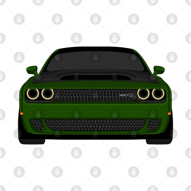 DODGE DEMON FRONT DARK-GREEN by VENZ0LIC