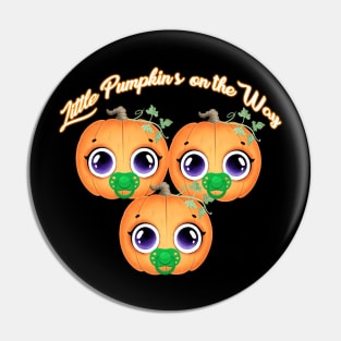 Little Pumpkins on the Way- Triplets Pregnancy Pin