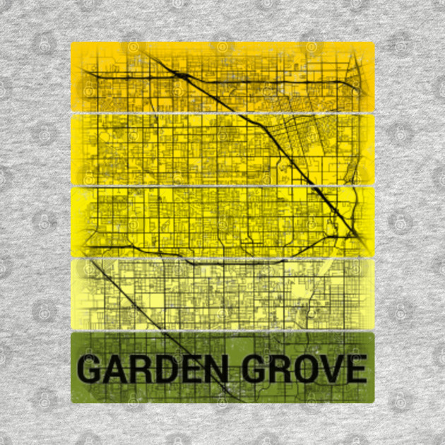 Garden Grove California City Map Garden Grove Kids T Shirt