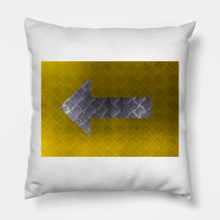 Industrial Arrow Tread Plate - Left Pillow