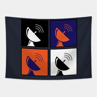 Satellite Dishes Tapestry