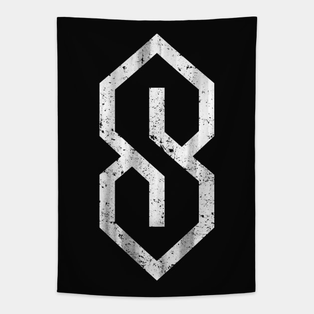 The Universal S or Cool "S" or Pointy "S" Tapestry by TextTees