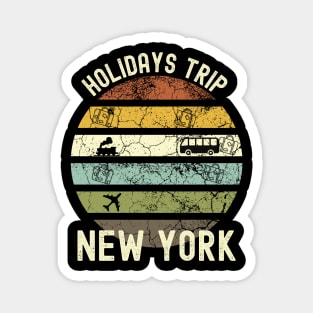 Holidays Trip To New York, Family Trip To New York, Road Trip to New York, Family Reunion in New York, Holidays in New York, Vacation in New Magnet