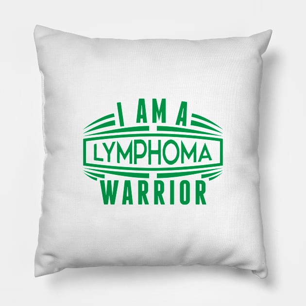 Lymphoma Warrior Shirt for Cancer Patients in Premium Shirt Pillow by mangobanana