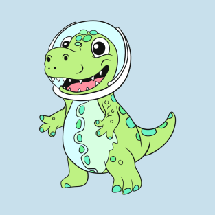 Kids Dinosaur character in Space! T-Shirt