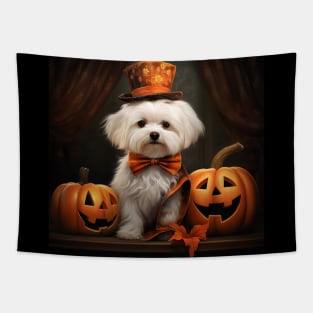 Halloween Maltanse Tapestry