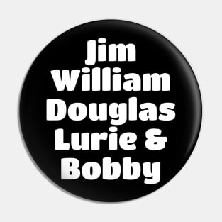 The Jesus and Mary Chain Band Member White Type Pin