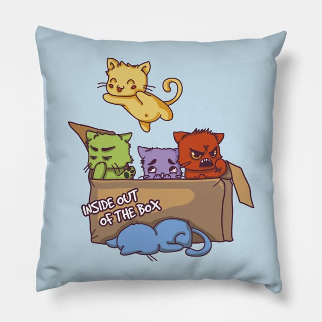 Inside out of the box Pillow by yuniku