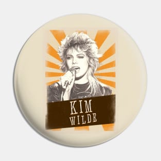 Vintage Aesthetic Kim Wilde Pin