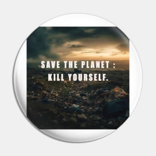 save the planet Pin