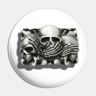 Hear No Evil See No Evil Speak No Evil Pin