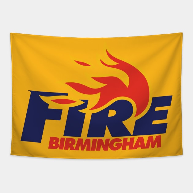 Birmingham Fire Tapestry by MindsparkCreative