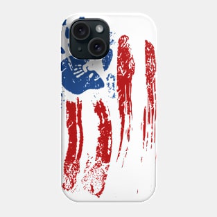 American Flag Hand Print Phone Case