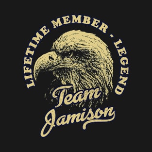 Jamison Name - Lifetime Member Legend - Eagle T-Shirt