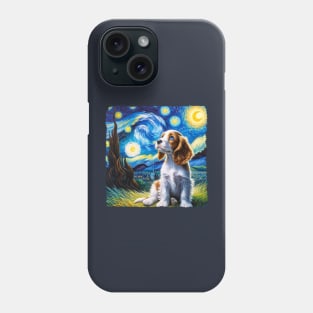 Starry Spaniel Portrait - Dog Portrait Phone Case