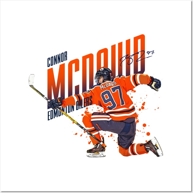 Connor Mcdavid Edmonton Oilers Abstract Art 12 T-Shirt